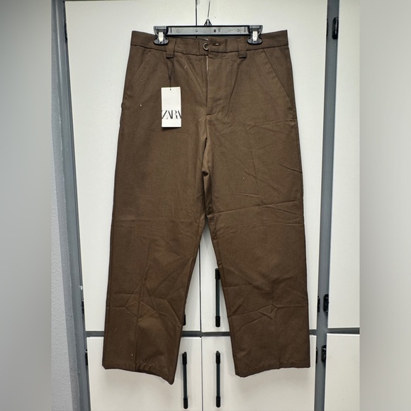 Zara Other - NWT Zara brown wide leg pants